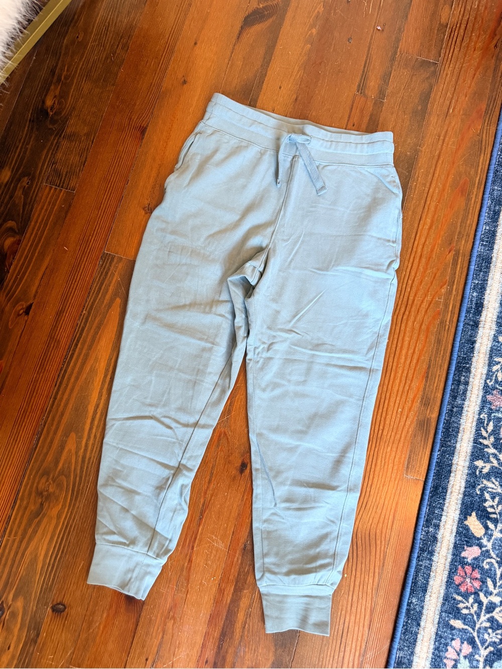 NWOT Pact Organic Cotton Joggers - Soft Blue Grey - Size M